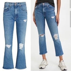 Mother Denim Inside Ankle Flare Bootcut in Bloom and Doom